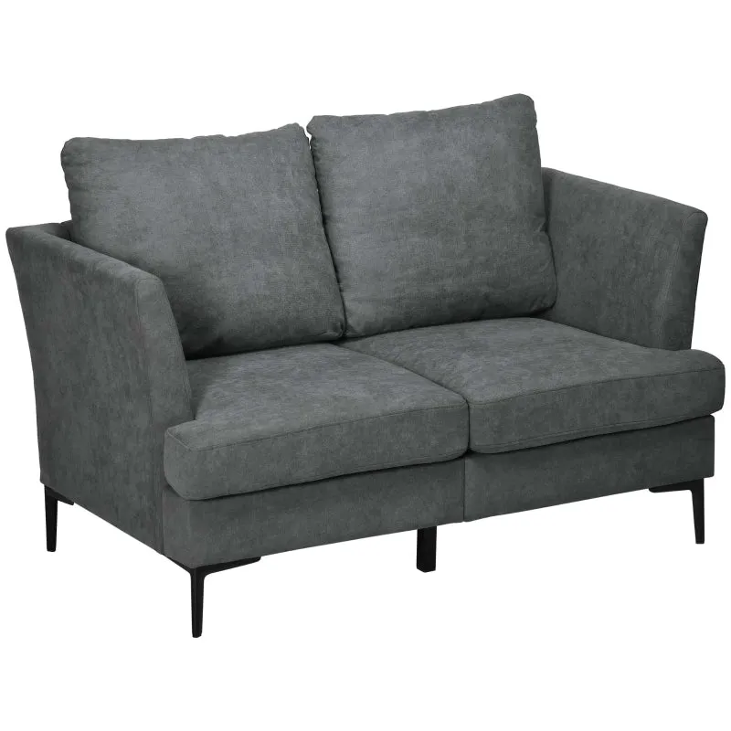 55" Modern Loveseat Sofa - Gray