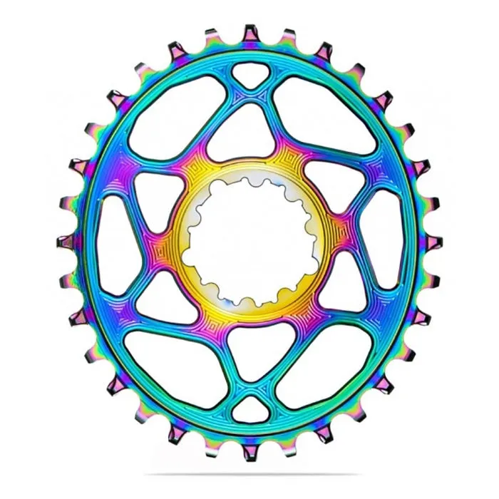 Absolute Black MTB Oval SRAM Boost 148 DM Rainbow Chainring - 3mm Offset