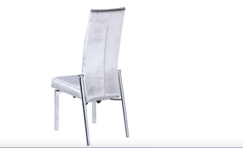 Annabel Fabric chair in grey velvet