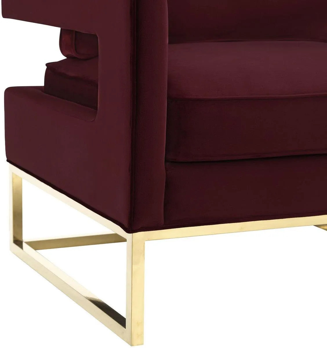 Annabelle Maroon Velvet Chair