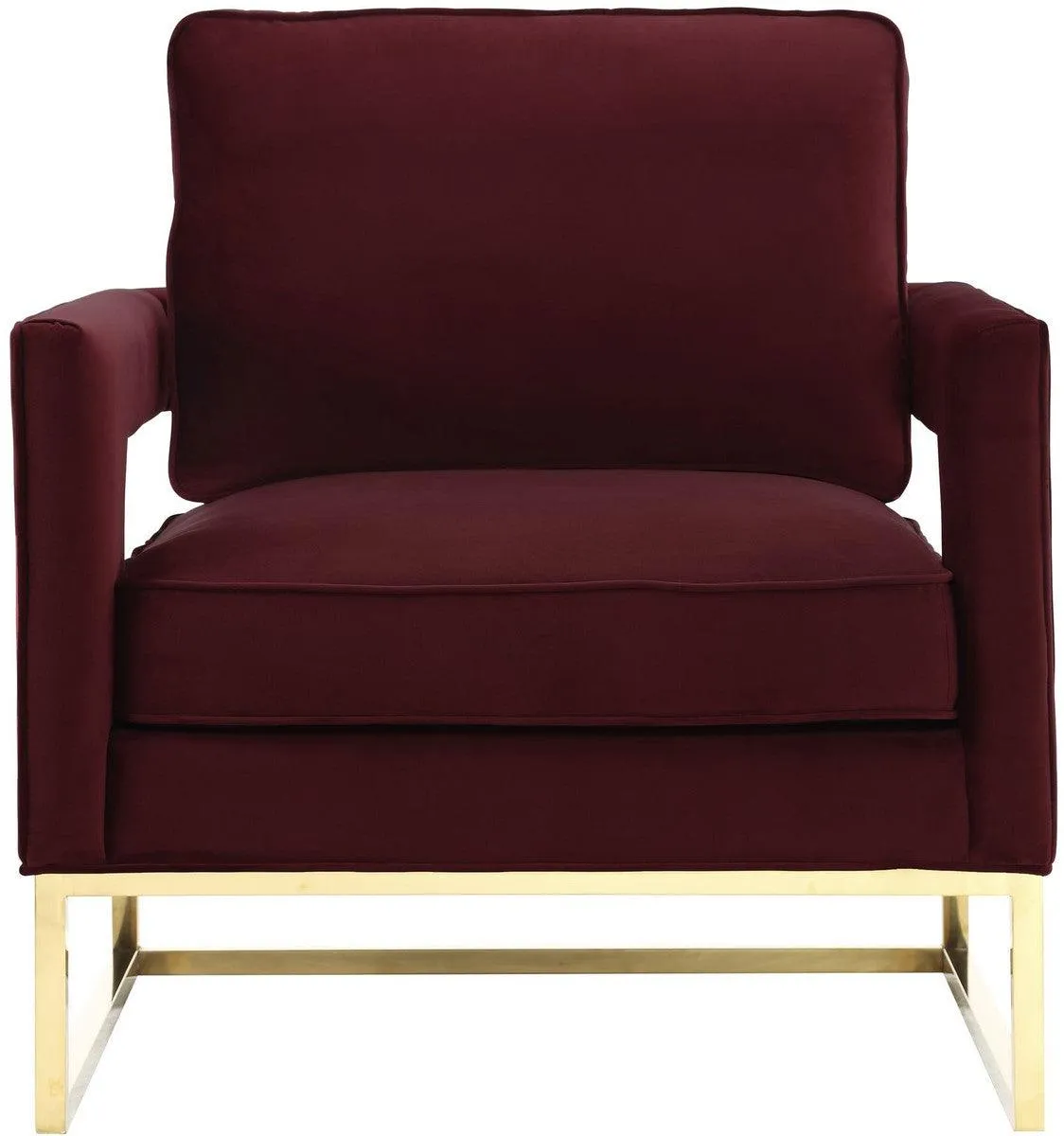 Annabelle Maroon Velvet Chair