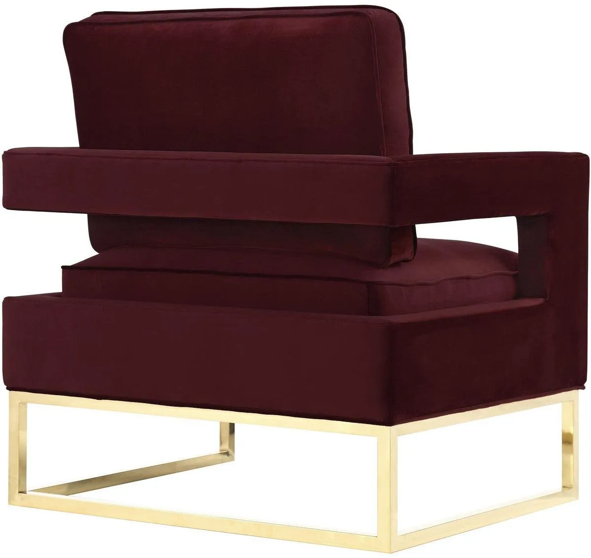 Annabelle Maroon Velvet Chair