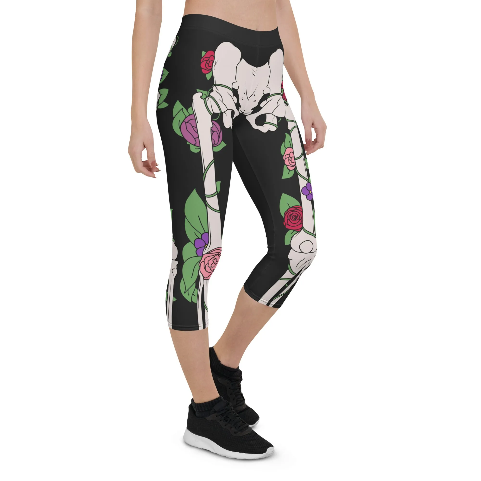 Blooming Skeleton Capris