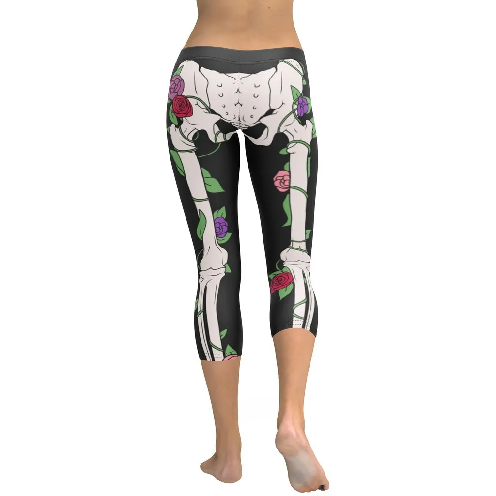 Blooming Skeleton Capris