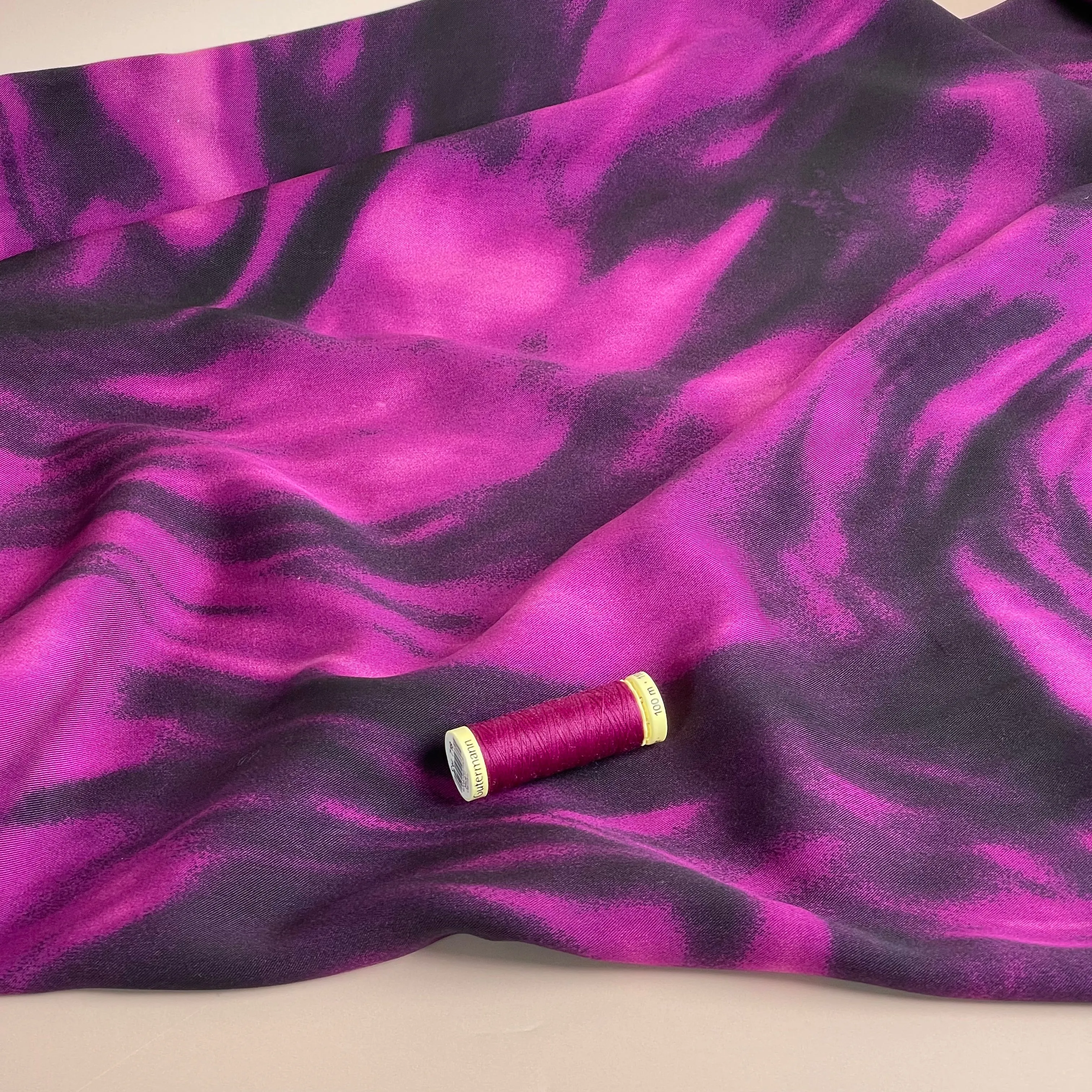 Cindy in Magenta Lyocell Twill Fabric