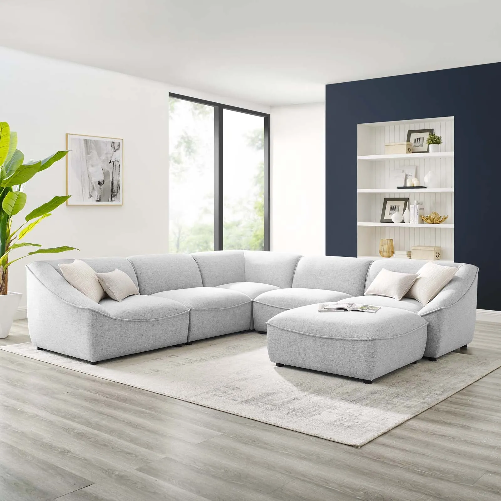 Comprise 6-Piece Sectional Sofa by Modway