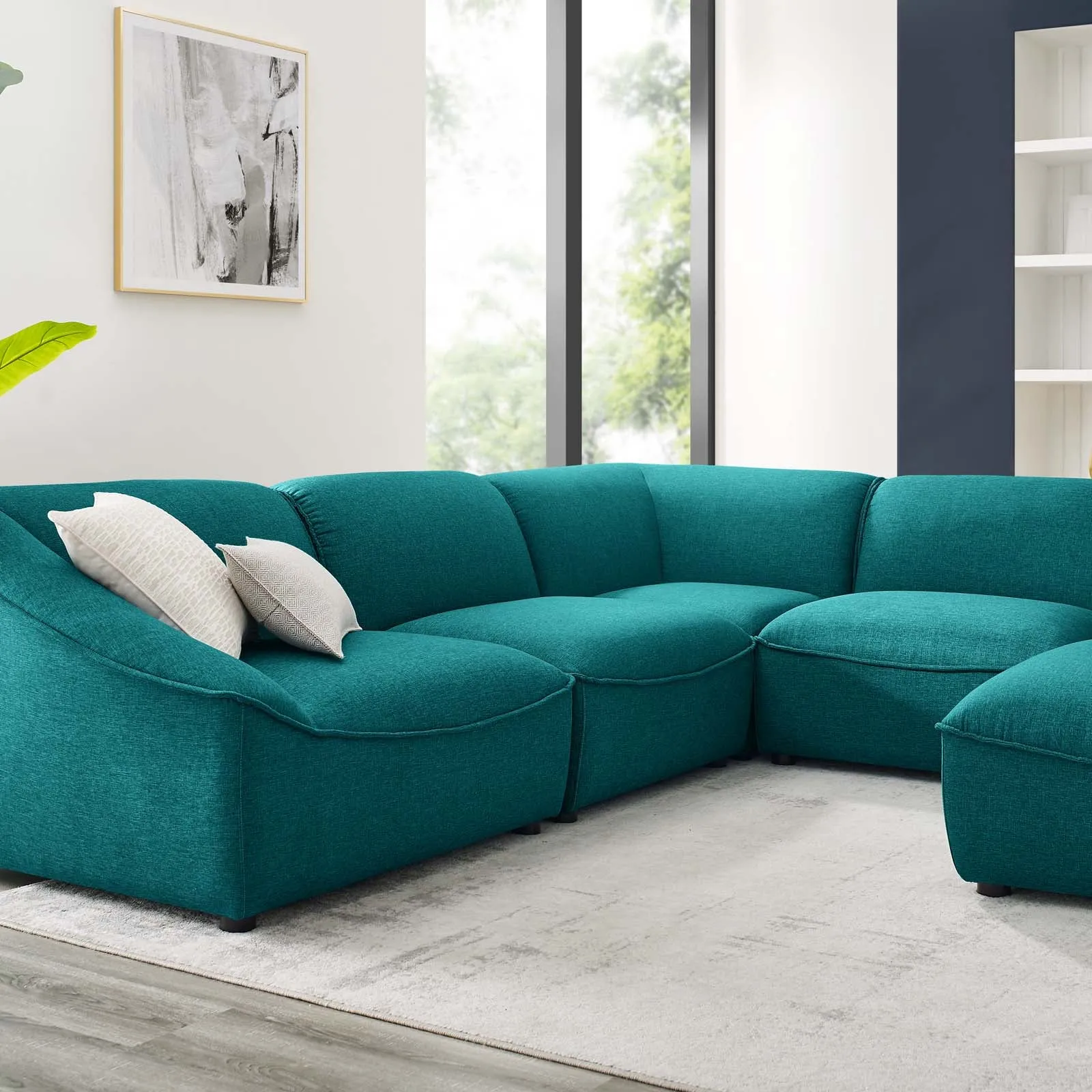 Comprise 6-Piece Sectional Sofa by Modway