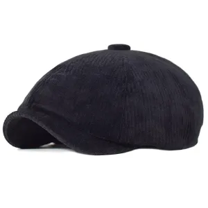 Corduroy Newsboy Retro Cap