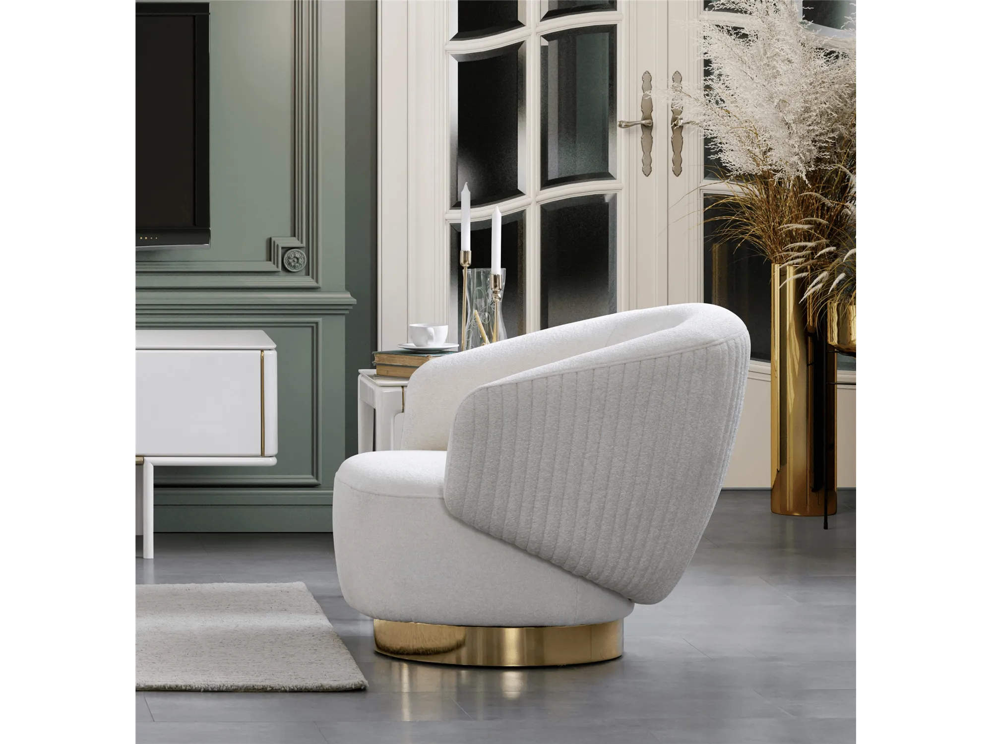 Erzin Swivel Accent Chair