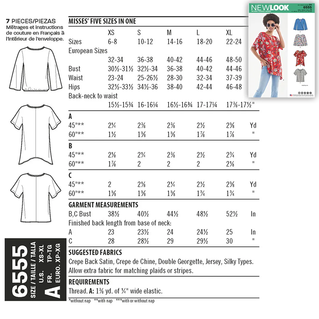 Garment Kit - Rayon Keyhole Top