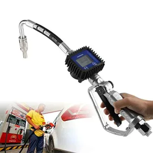 Heavy Duty Air Operated Oil Transfer Pump Digital Petrol Oil Fluid Dispenser Pump Control Valve Meter Nozzle (US Stock)