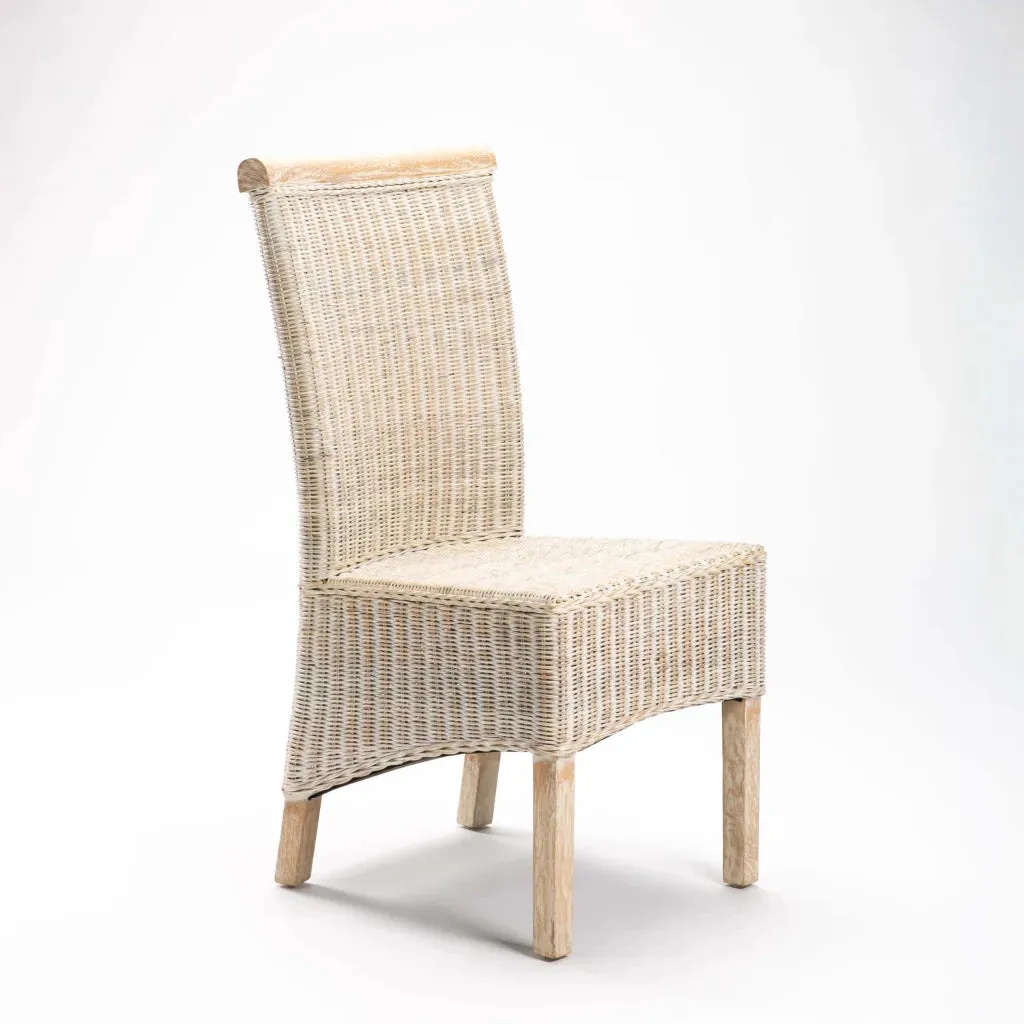 JADE WHITEWASH DINING CHAIR