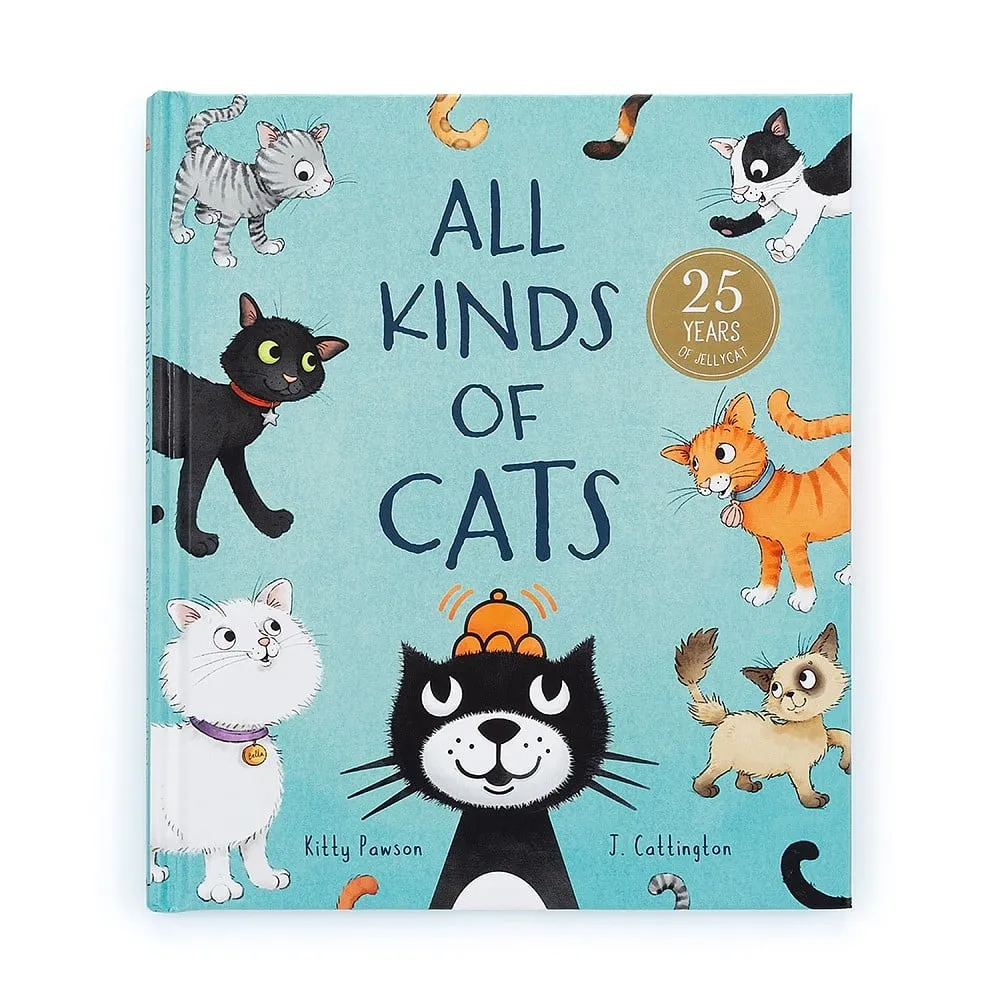 Jellycat All Kinds Of Cats Book H9" X W7"