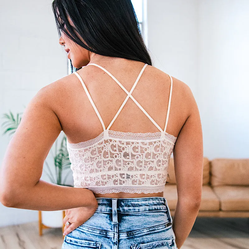 Micael Cream Lace Bralette FINAL SALE