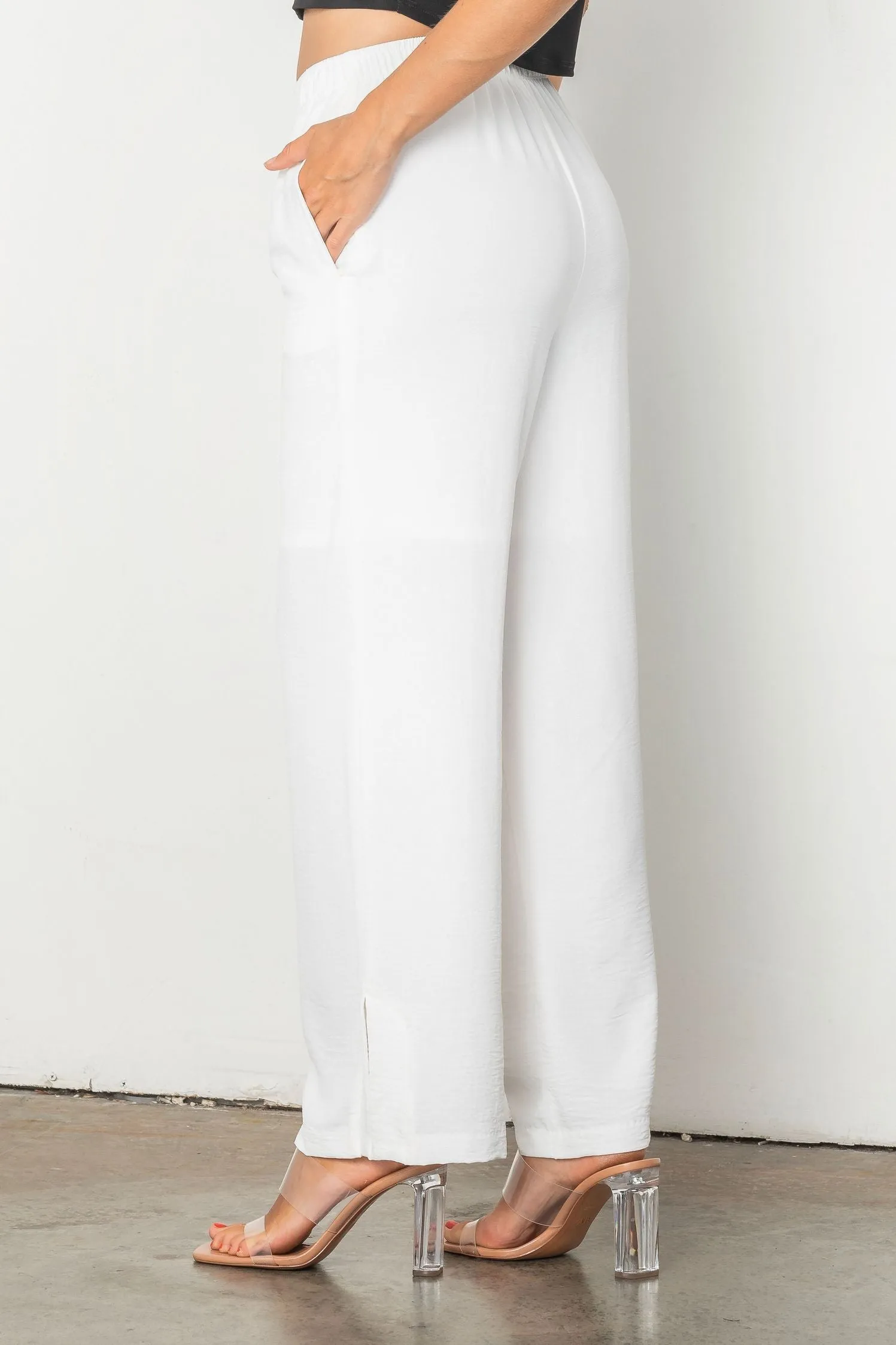 Plus Size Pull Up Pant With Side Detail