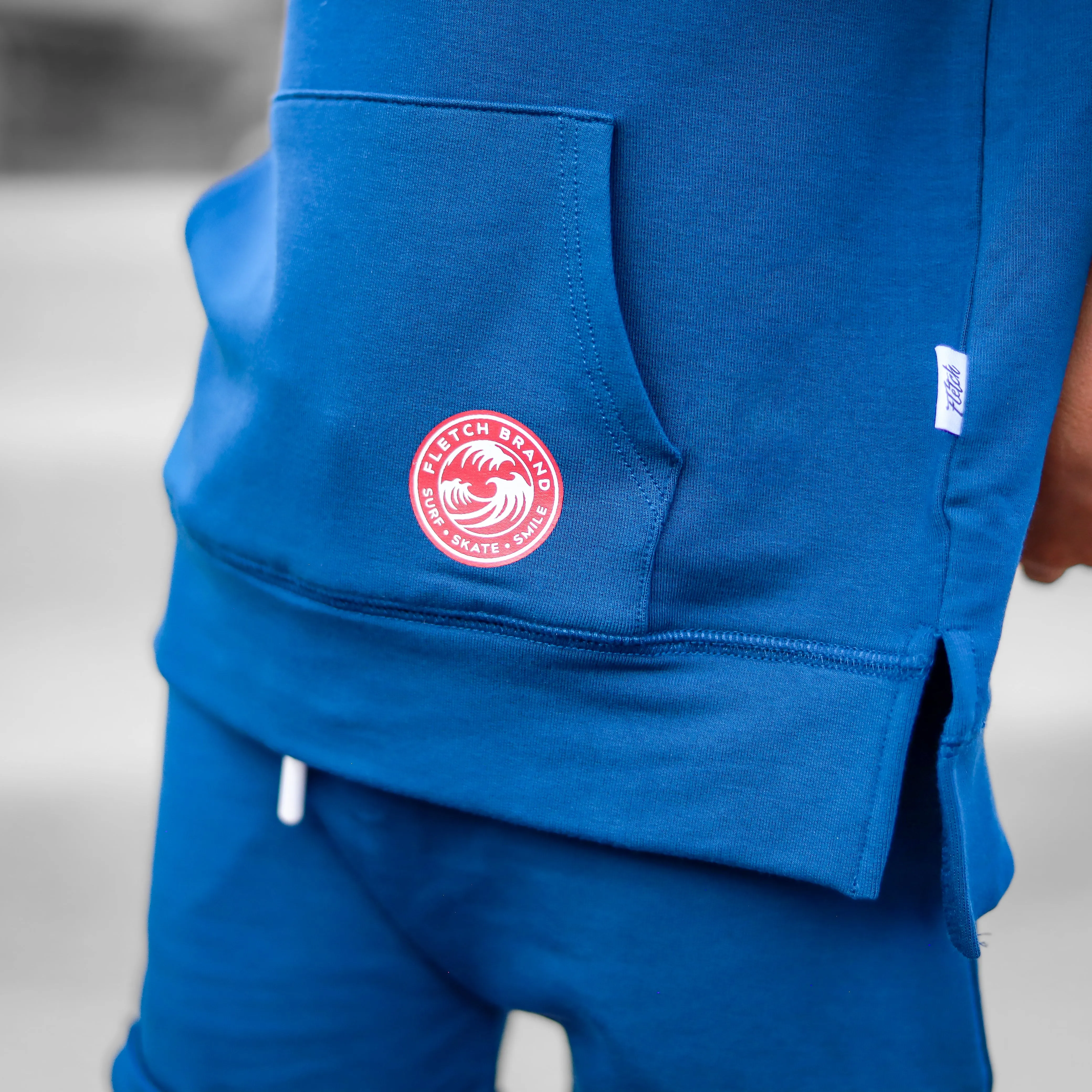 Red White and Snooze Hoodie Shorts Lounge Set