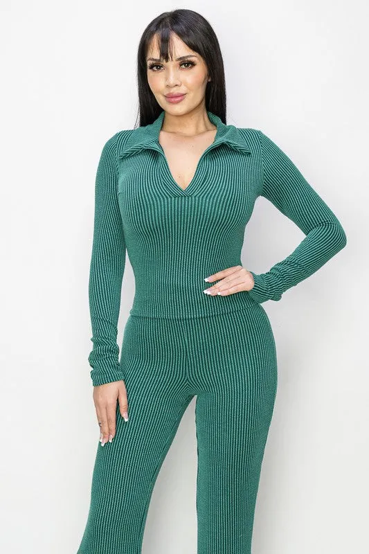 Ribbed Collar Set