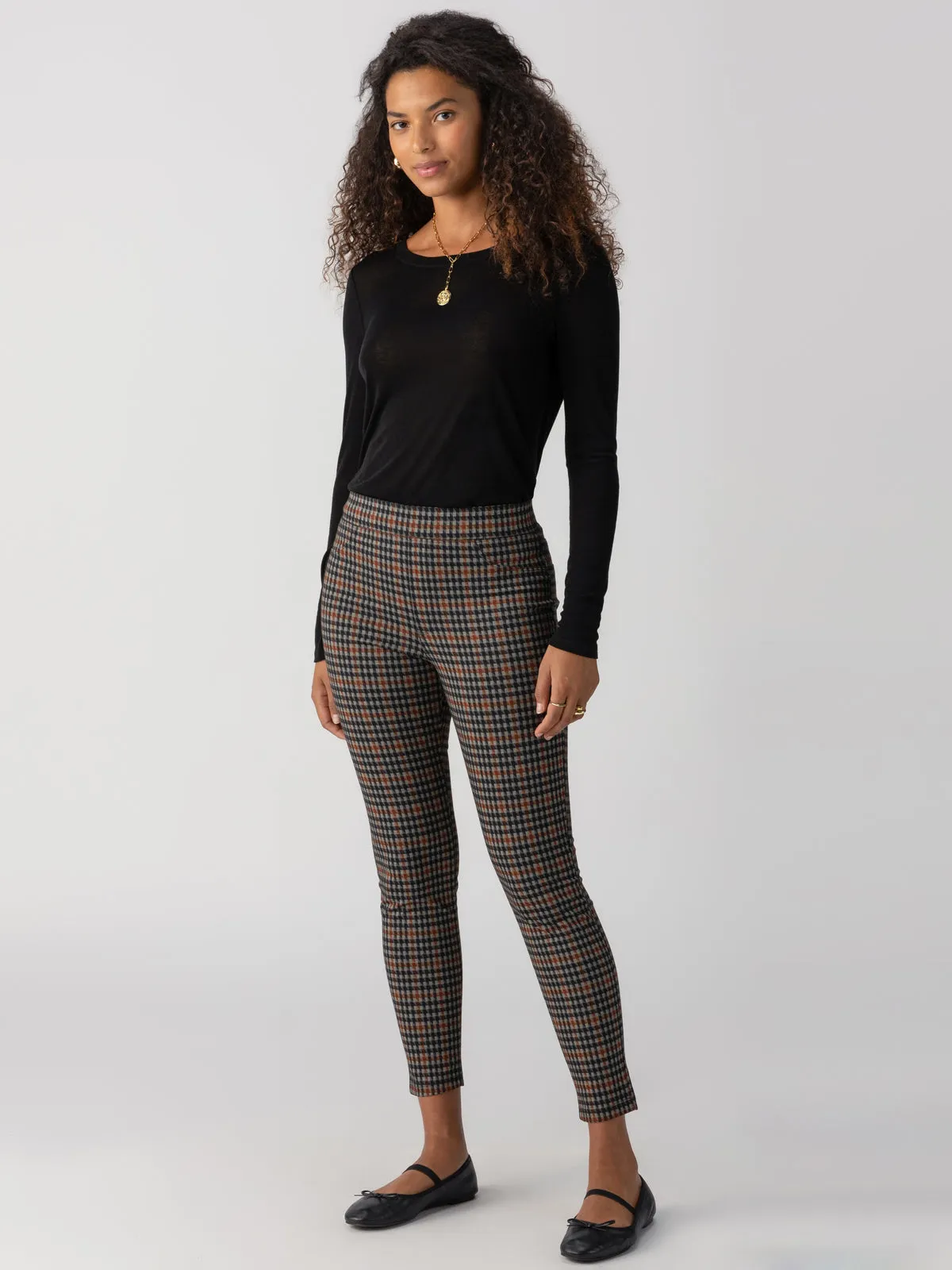 Runway  Semi-High Rise Legging Arrow Plaid