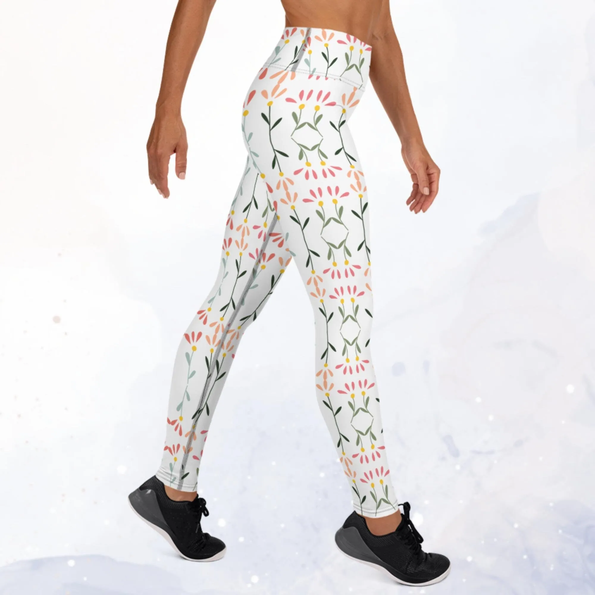 Spring Floral Comfy Dance Leggings