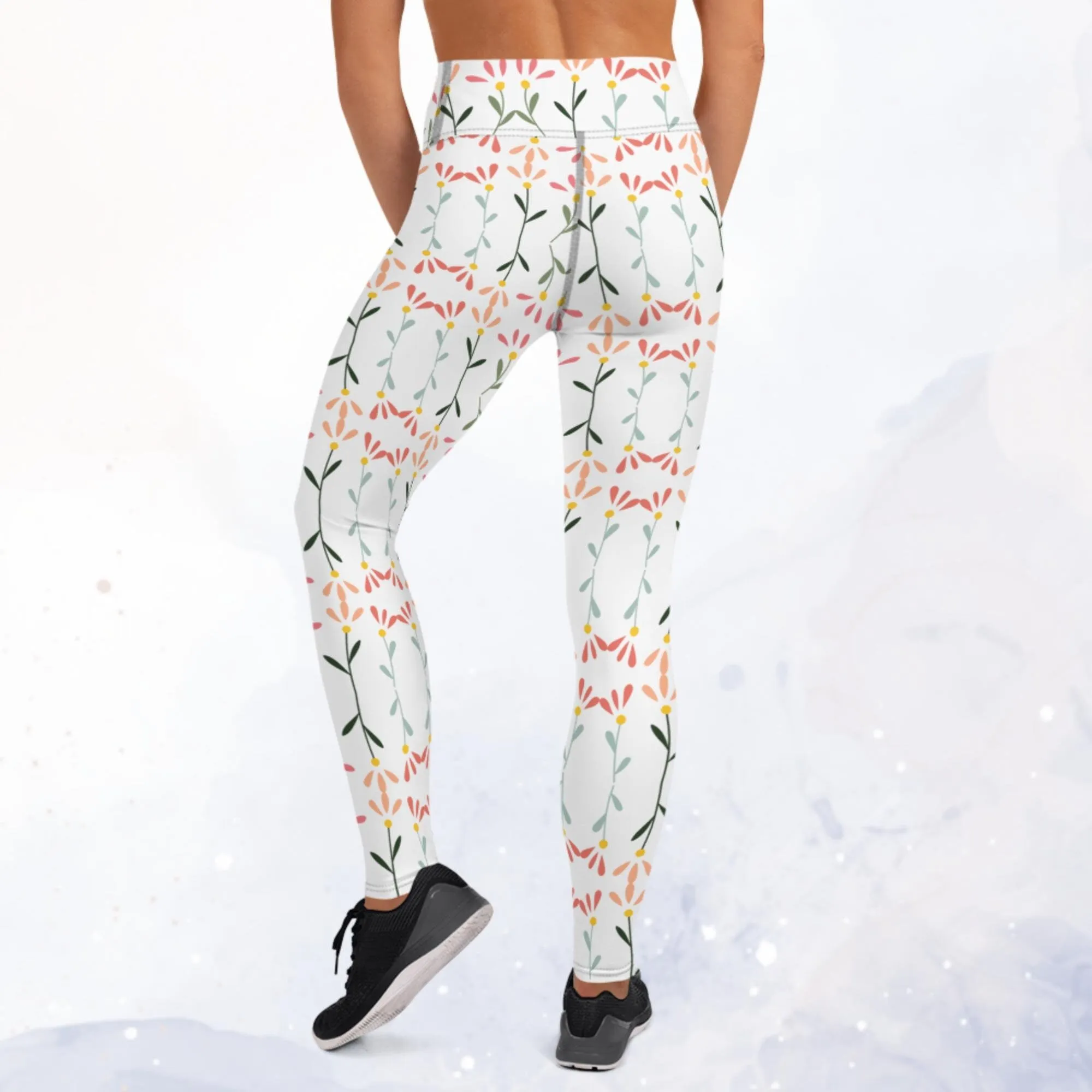 Spring Floral Comfy Dance Leggings